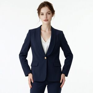 Tahari Arthur S . Levine Classics Navy Blue Blazer size 12 EUC